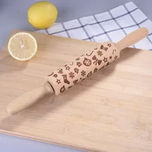 Рождественские Скалки печенье, торты с рисунком пирога деревянные декоративные инструменты рождественские вечерние кухонные десерт для еды печати скалки