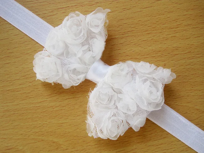 

Hot Sale Kids White Small Bow Tie Headband Ribbon Bow Elastic Hair Bands Hair Accessories For Girls Summer Style Gifts 1pcs