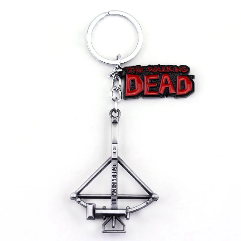 Fashion Movie The Walking Dead Logo Key chain Fight the Living Ring Alloy Car Chain Christmas Gift For Men | Украшения и