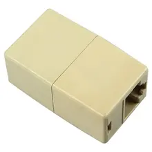 Акция! 10 X CAT5 RJ45 сетевой кабель Extender зажигания муфта Столяр splitter разъем адаптера