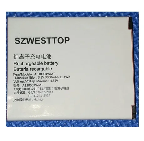 Оригинальный аккумулятор SZWESTTOP AB3000KWMT для сотового телефона philips S327 CTS327 батарея