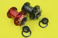 Powerway PHB-L10 mtb xc午前レフティフロントハブ24 28 32穴黒赤j-フック6ボルトディスク74ミリメートル73ミリメートル左手1.0山バイク