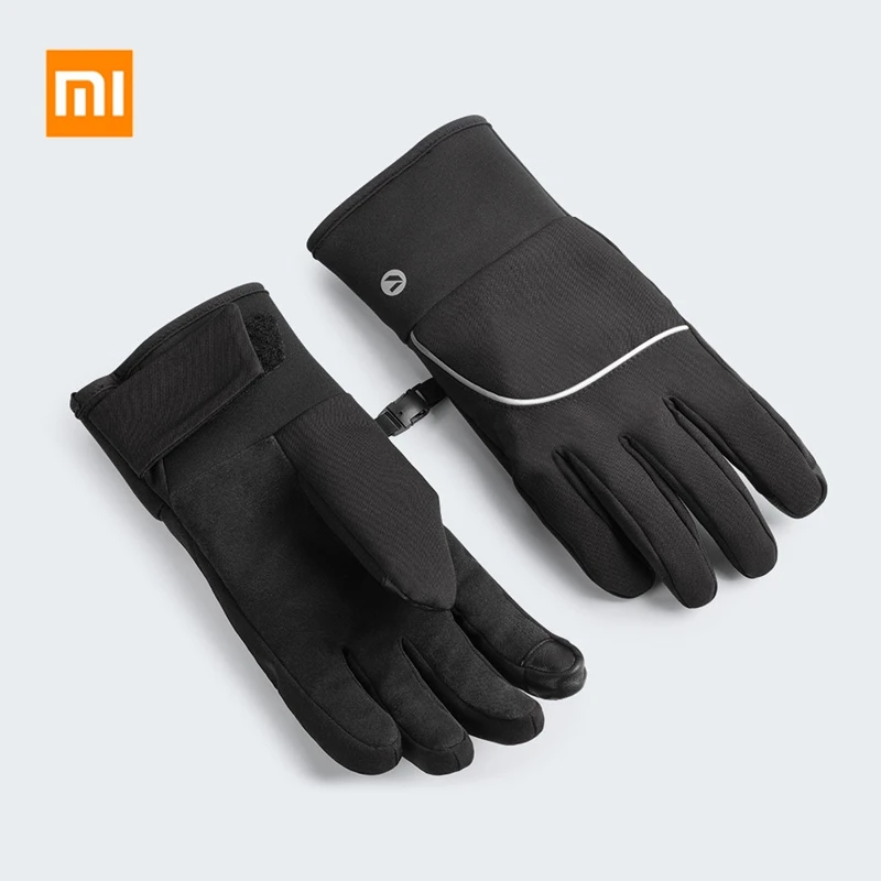 Оригинальные Xiaomi Youpin мужские женские перчатки для сенсорного экрана уличные утолщенные теплые зимние осенние бархатные перчатки унисекс для вождения рыбалки