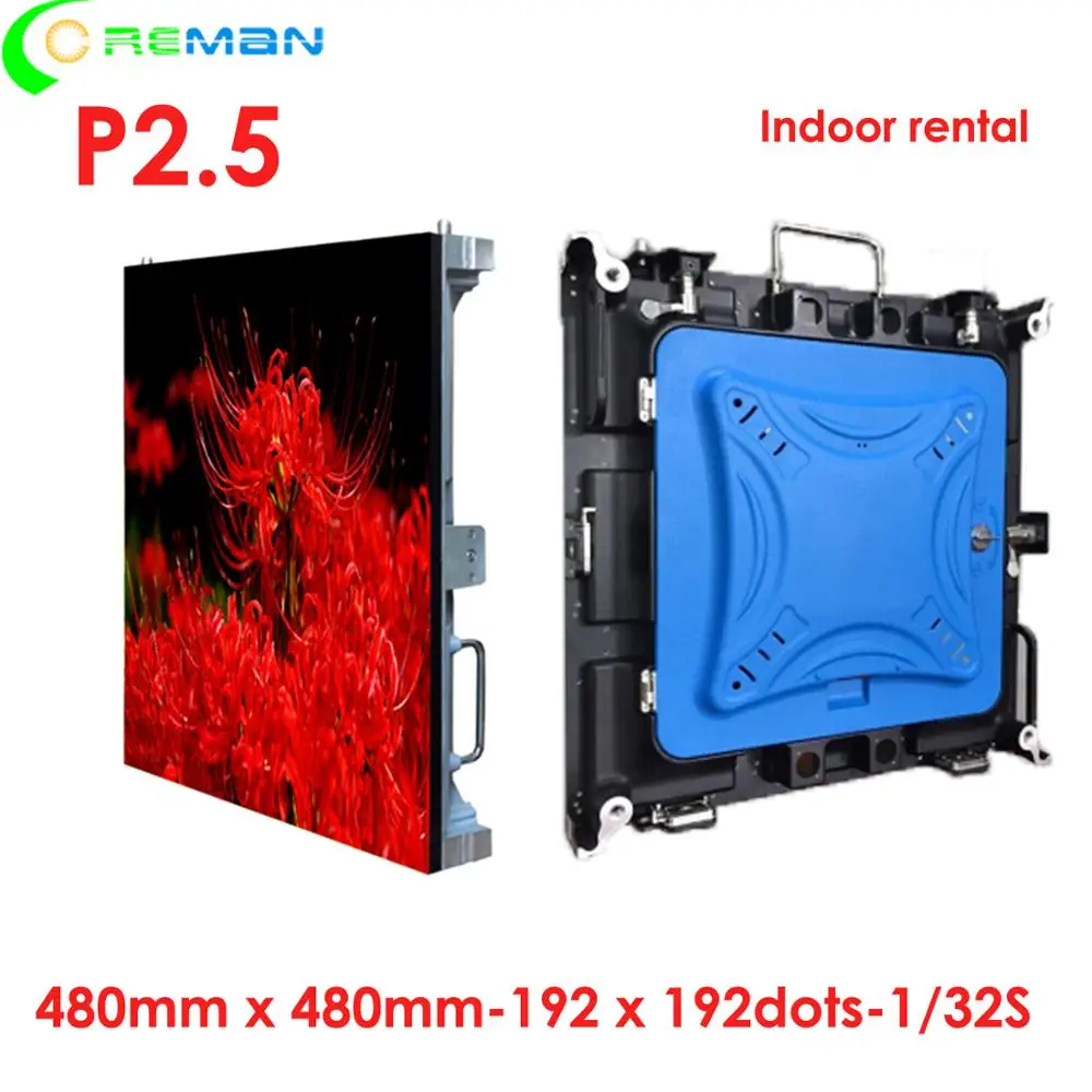 Top Star product P2 P2.5 led видео стенная панель 480*480 мм литье под давлением алюминиевый шкаф