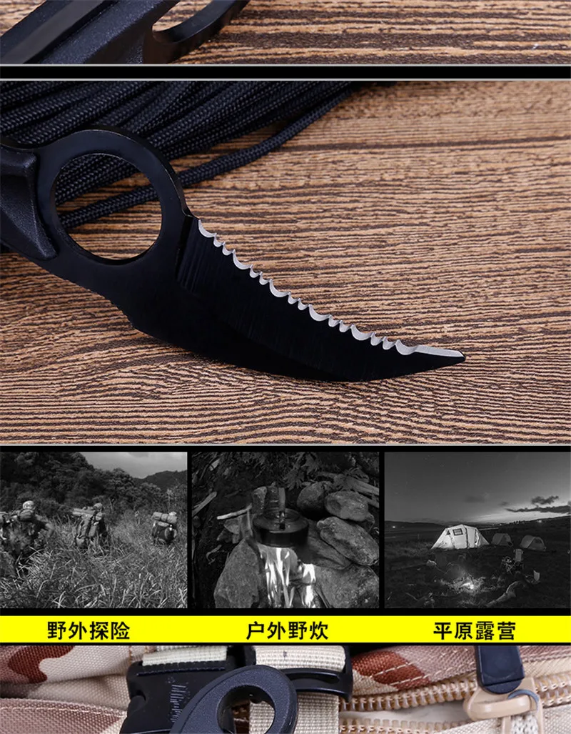 Титановый нож Karambit Kelebek CS go, наружные ножи, Куто де Survie Militaire Cuchillo Tactico Mes Navajas Supervivencia Faca