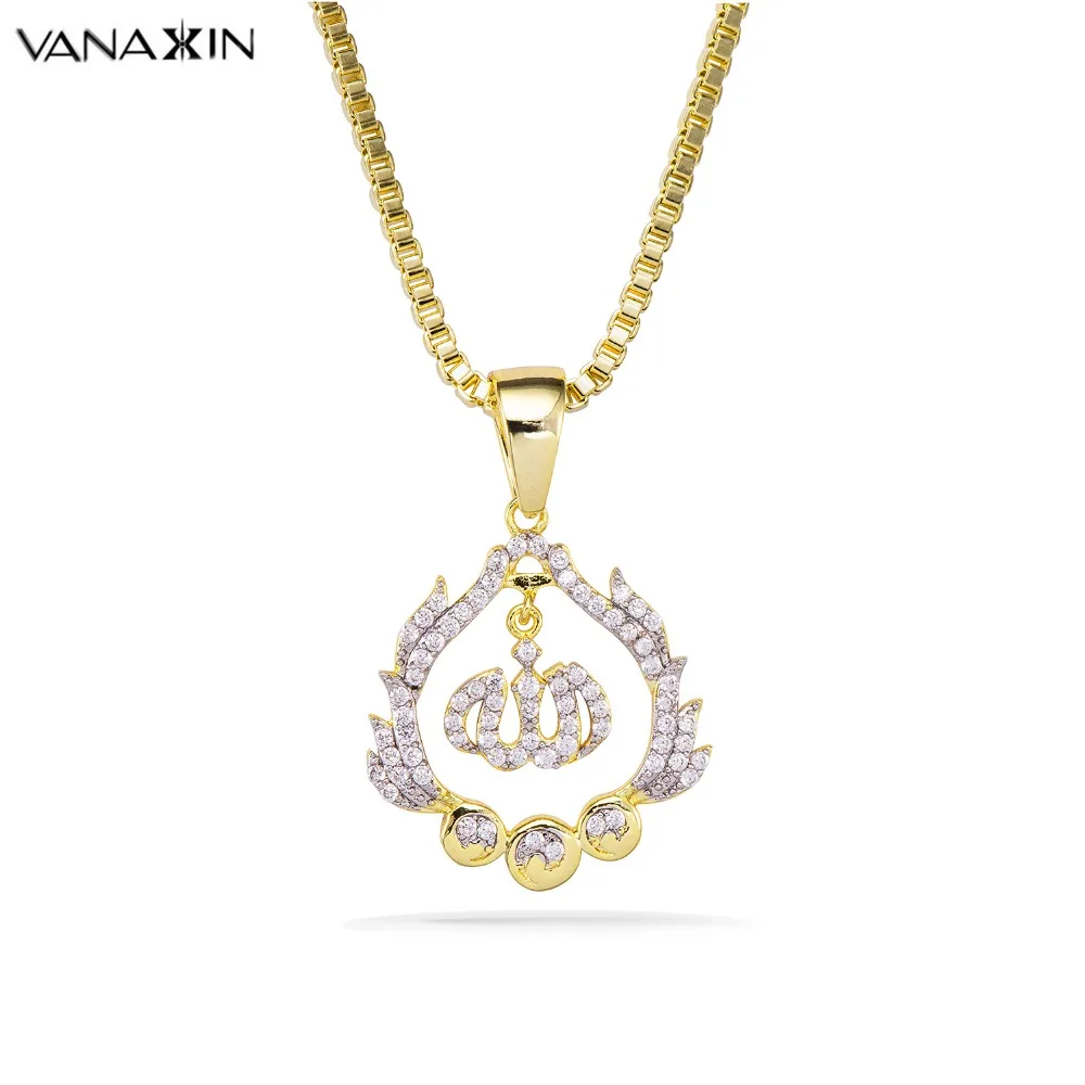 VANAXIN Cute Necklaces Girl Crown Pendants Women Gold/Silver Color