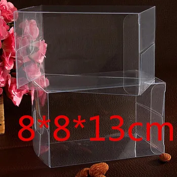 

New 35Pcs 8*8*13cm Clear Box/ Birthday Gifts Box/Decorative Box Wedding and Events/ Display Boxes