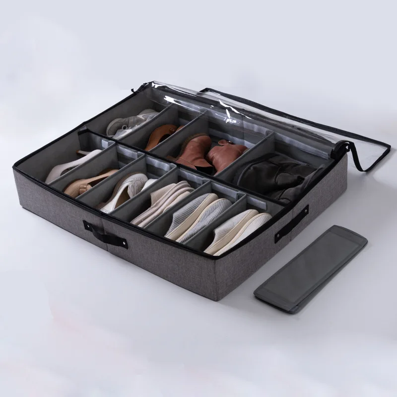  luluhut Transparent shoes box Drawer organizer for shoe storage Foldable box for shoe Home shoe sto