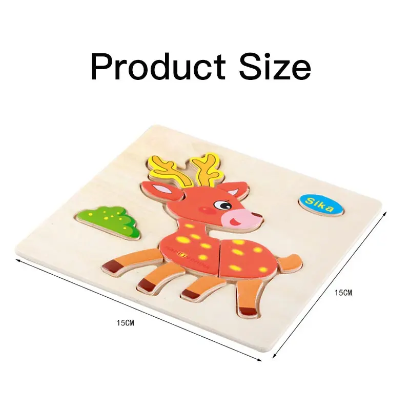 Dropshipping Wooden Puzzle Baby Jigsaw Toys For Children Cartoon Animal Truck Train Puzzles Intelligence puzzles Toy for kids  (7)