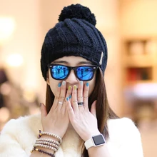 Bomhcs мода подарок Для женщин зимние толстые теплые ручной работы шапка шапочка шапки