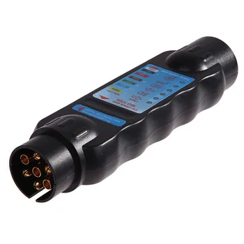

12V 7 Pin Trailer Plug Socket Connection Tester Vehicle Diagnostic Tool Without Recording Device