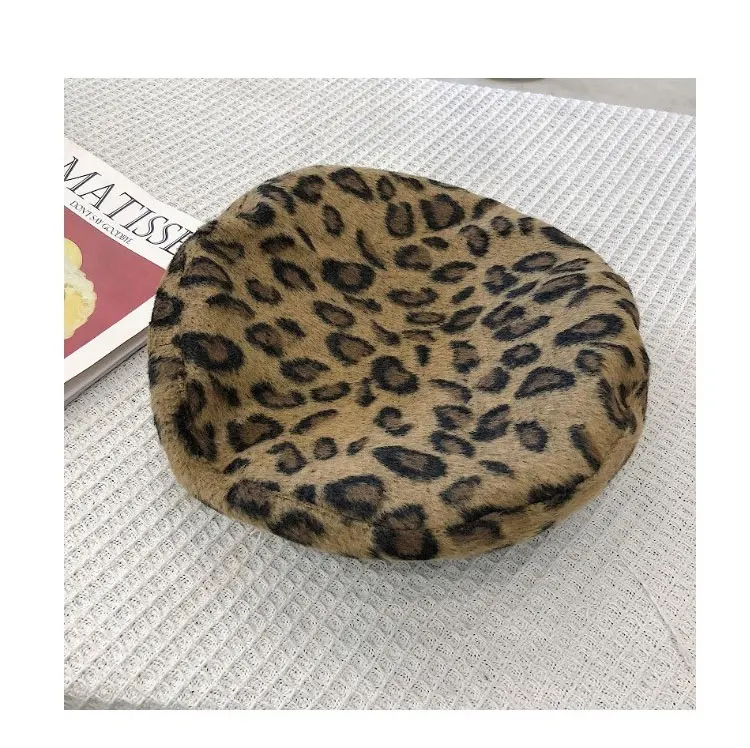 beret hats for women Beret Leopard Autumn Winter beret women        berets caps for women (18)