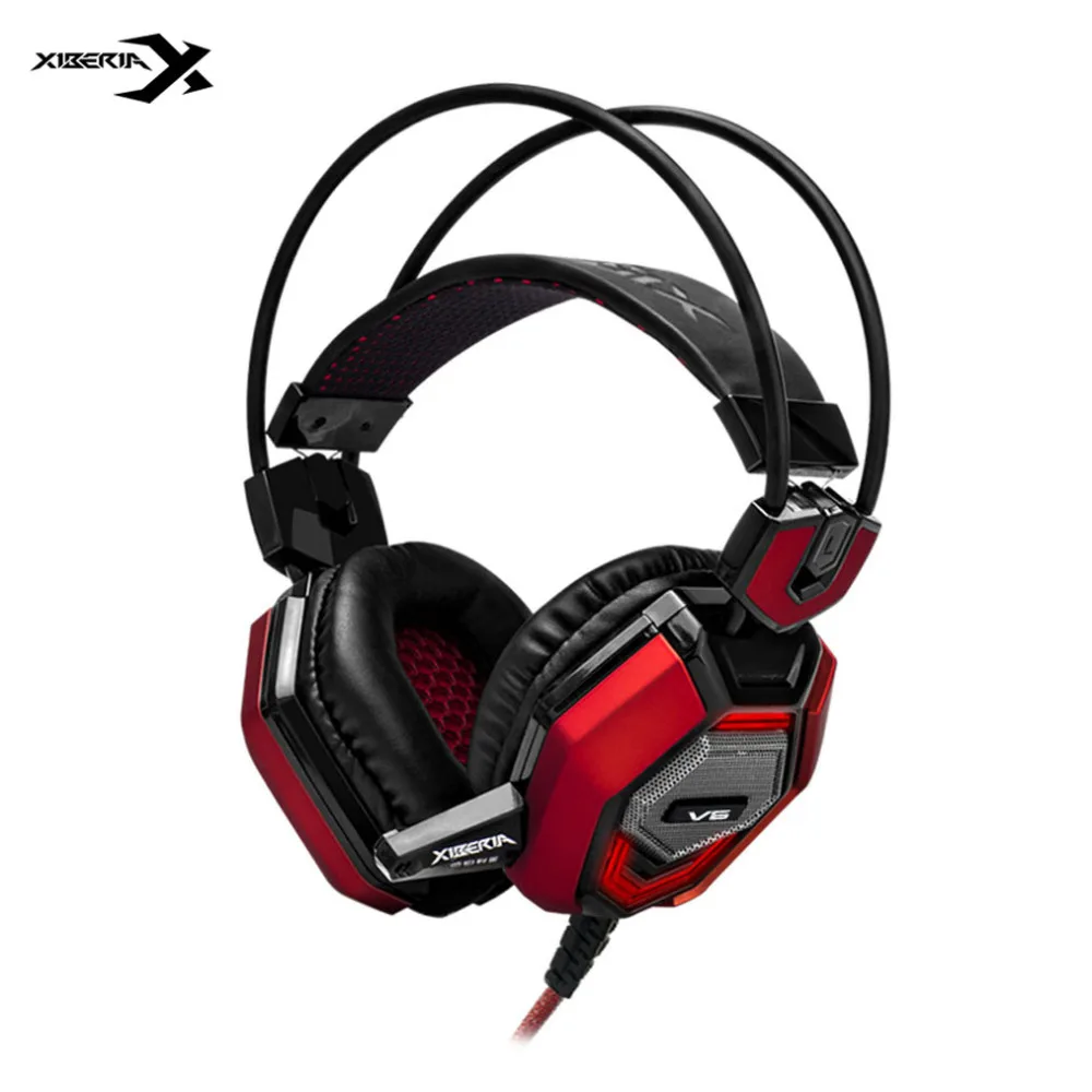 Headphones Big Xiberia V6 Professional Gaming Headsets with Microphone