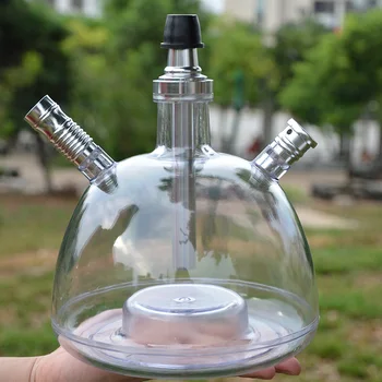 

Acrylic Shisha Hookah Set with Led Light Narghile Shisha with Ceramic Hookah Bowl,Metal Charcoal Tongs Shisha Hose Water Smoking