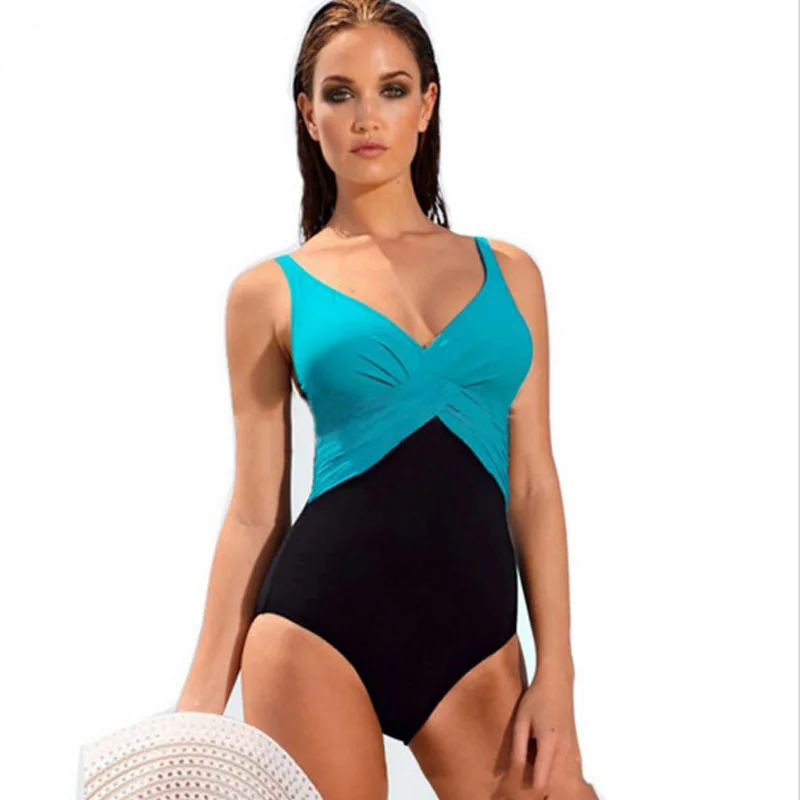 Плюшевый цельный купальник размера, женский купальник, бразильский тонкий сексуальный бразильский купальник, Женский Одноцветный купальник большого размера, пляжная одежда, G28-K151