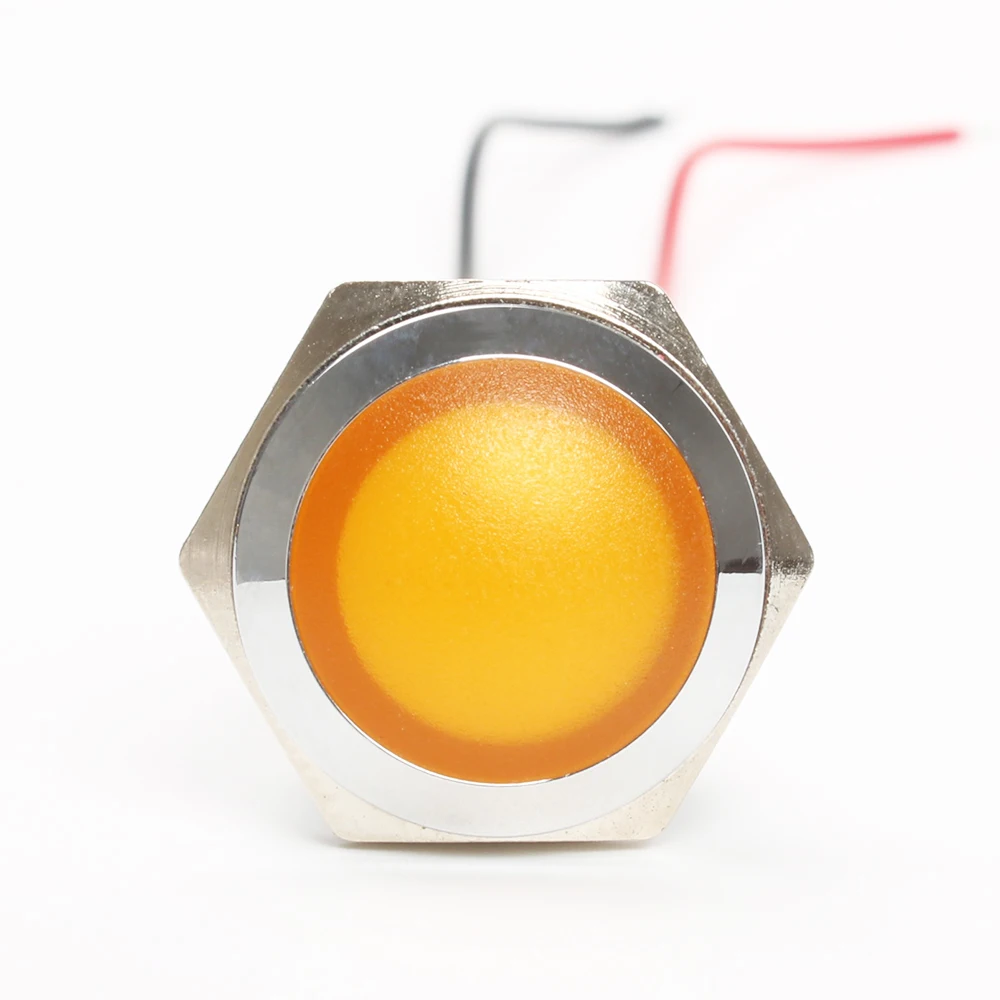 Светодиодный металлический индикатор светильник 16 мм водонепроницаемый сигнальный светильник 3 в 6 в 12 В 24 В 220 В винт подключения красный желтый синий белый 16ZSD. QX. X