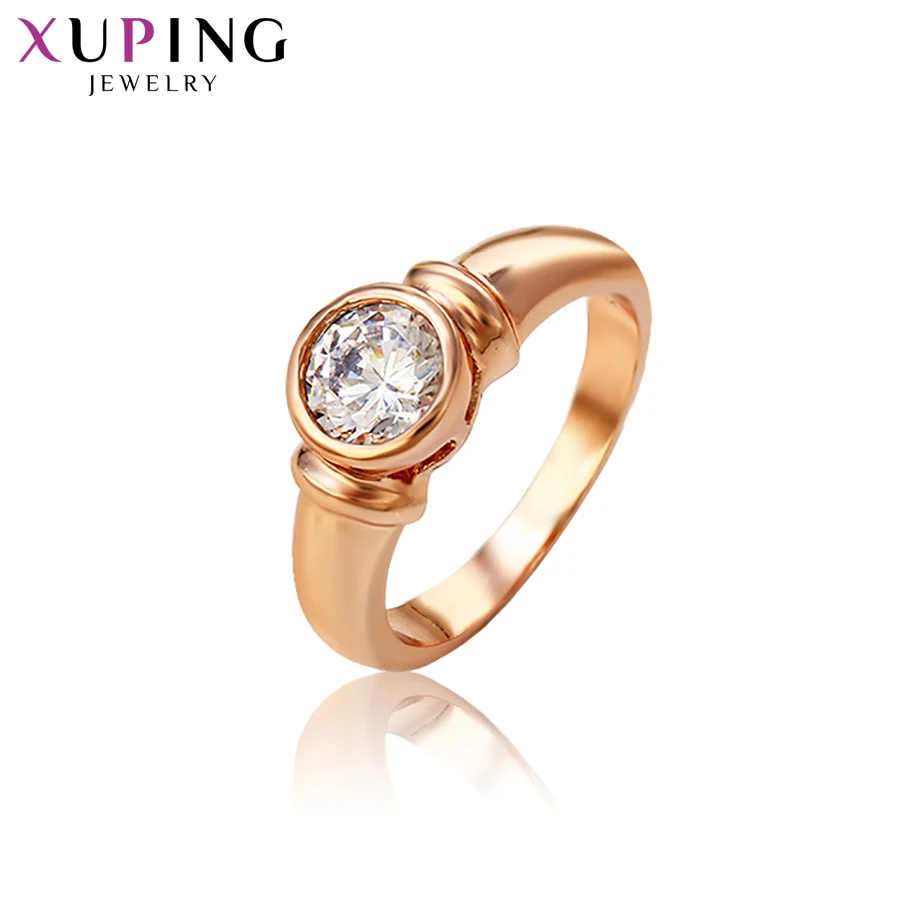 

Xuping Fashion Ring New Arrival Unique Beautiful Gold Color Plated Synthetic CZ Party Ring Fine Jewelry Women S31,3-13079