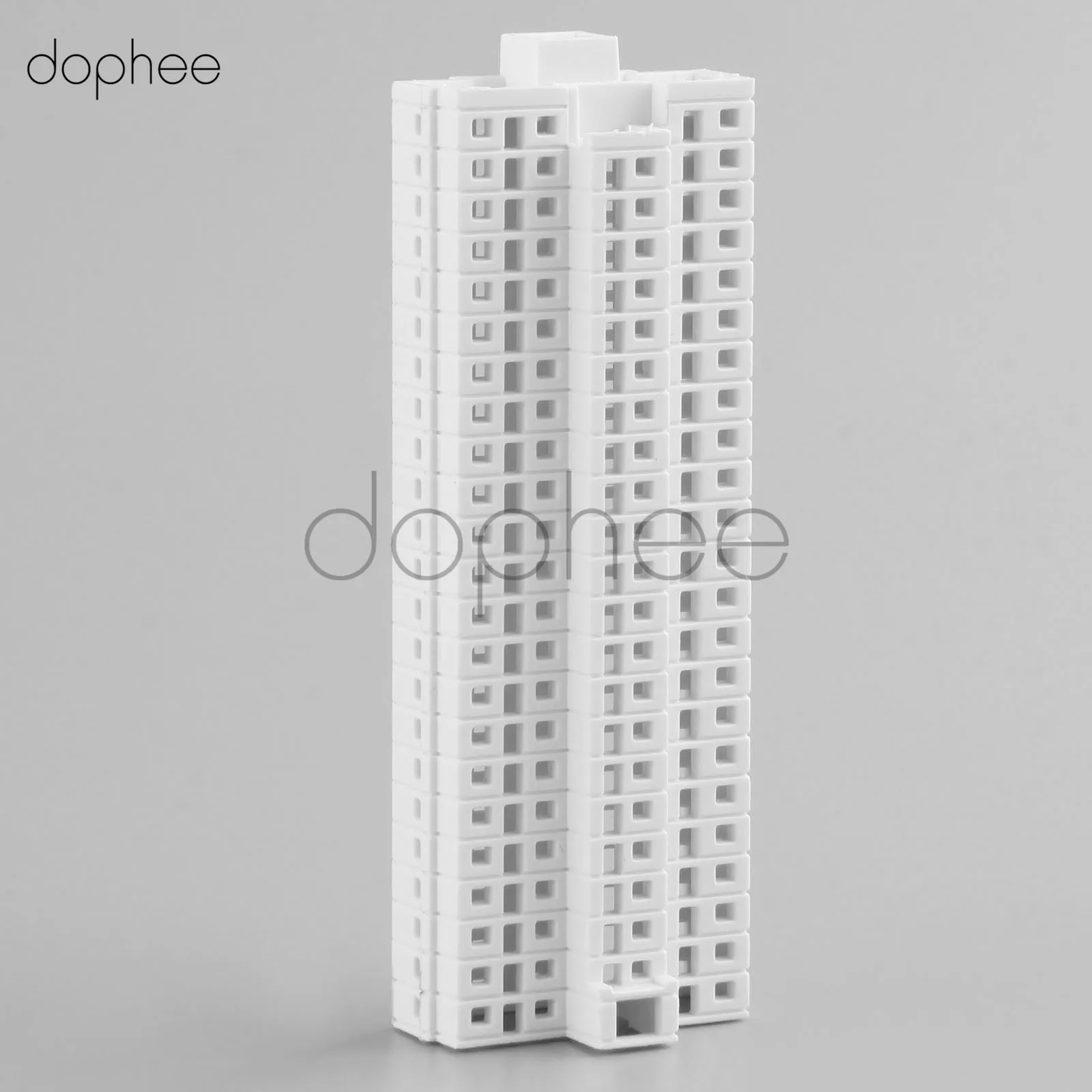 Dophee 5 шт. белый пластик 1: 500 высокая модель здания архитектурное Строительство DIY 3D
