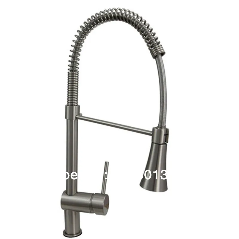 

Single Lever Mount Pull-Out Spray kitchen Faucet with Single HandleBlackened hot&cold water Faucet Kitchen Mixer Tap XK-001