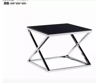 Office coffee table/stainless steel tempered glass tea table/high-end tea table. Office coffee table/stainless steel tempered glass tea table/high-end tea table.