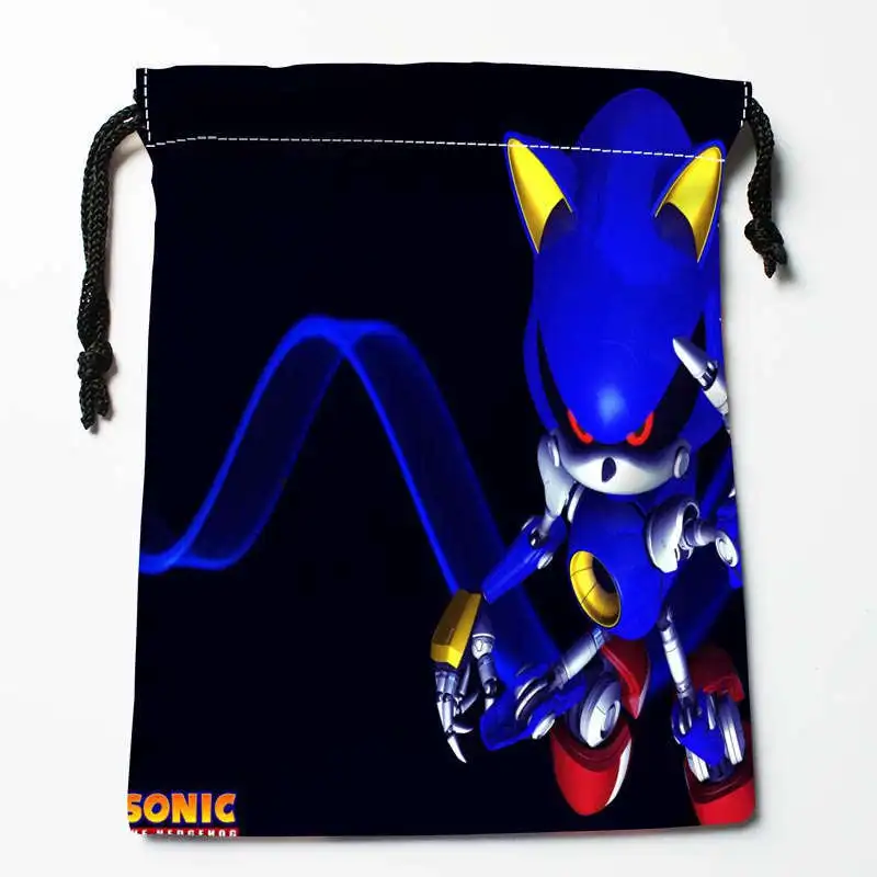 Новое Поступление Super Sonic Drawstring Сумки для хранения пользовательских печатных получать сумка Тип Сумки для хранения Размеры 18x22 см - Цвет: Синий