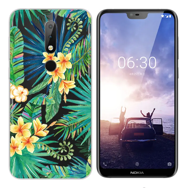 Fashion Soft Silicone TPU Case for Nokia 2 3 5 6 7 2017 Nokia X6 2018 Painted Back Case Cover for Nokia 6 2018 7 8 3.1 6.1 Case  (12)
