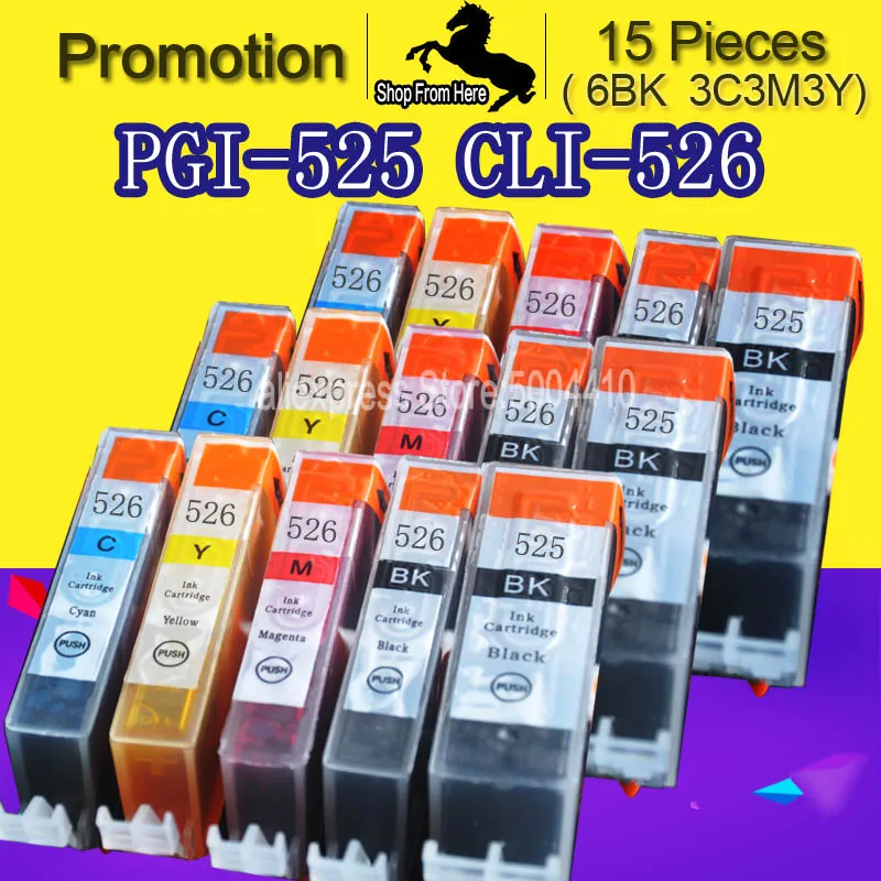 

For Canon Pixma MG5350 MG 5350 Printer Cartridge PGI525 PGI 525 5C