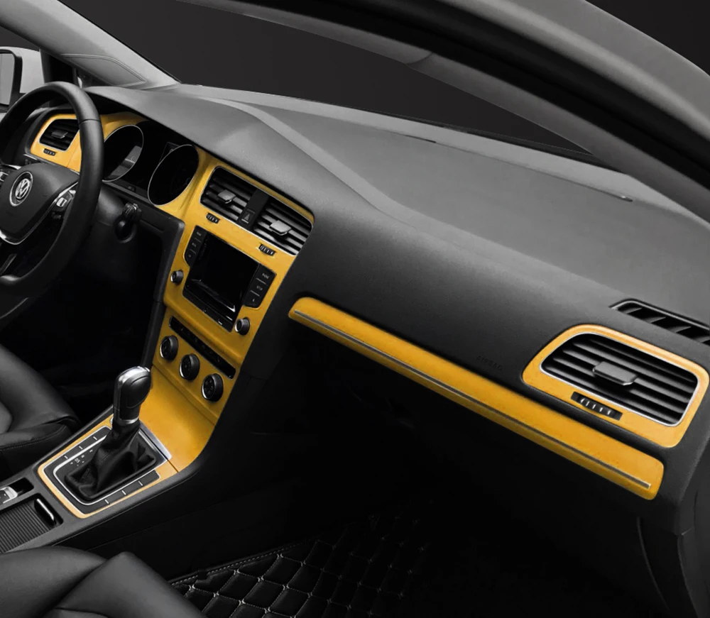 Интерьер спортивные красное углеродное волокно защиты наклейки из углеродного волокна авто Стайлинг для VW Volkswagen Golf 7 MK7 GTI аксессуары