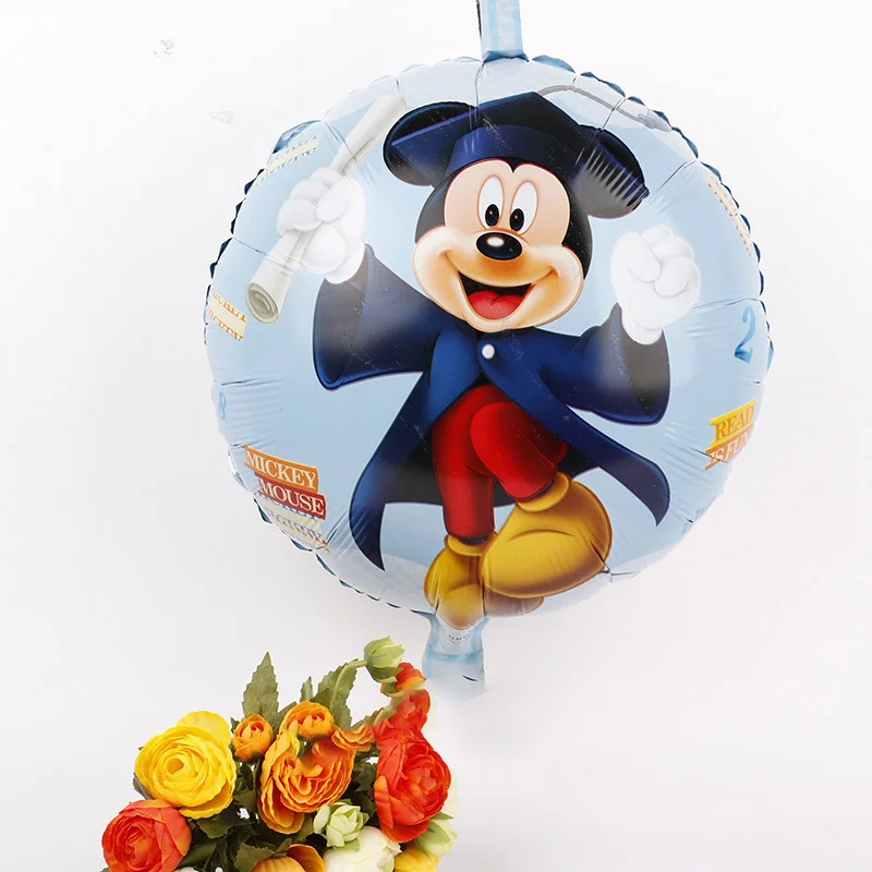 2pcs/lot 18 inch Minnie Mickey Theme Balloon kids happy Party Baby Birthday Party Decoration Supplies Helium Balloons