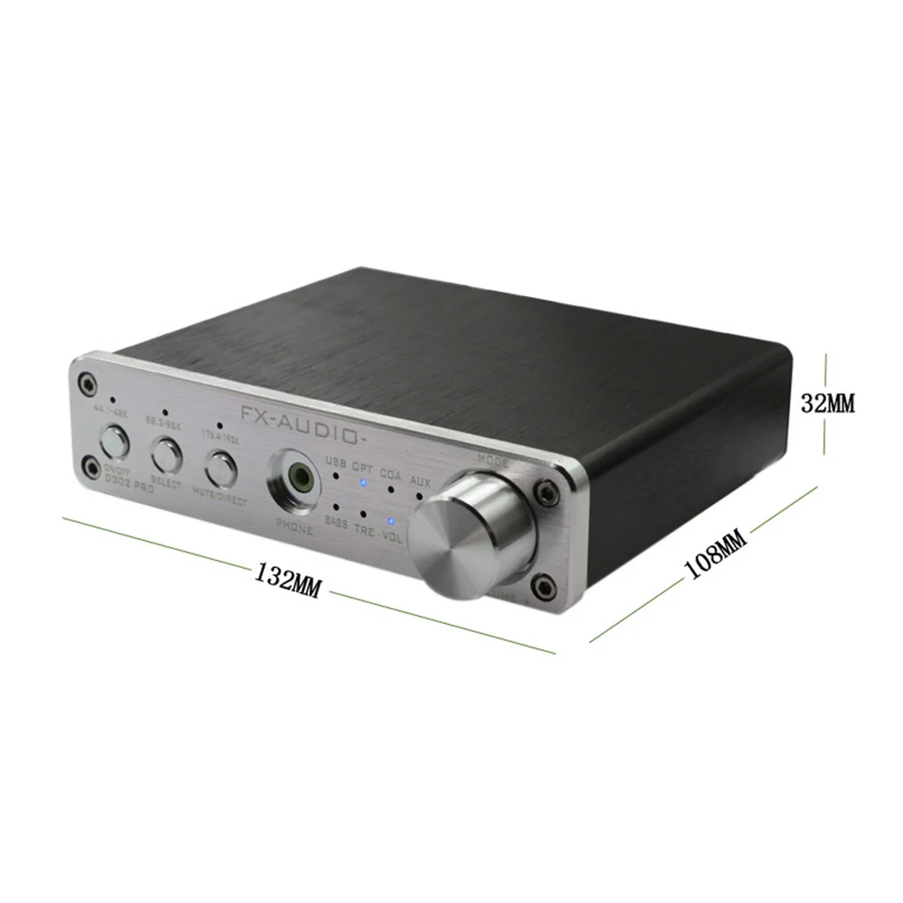 FX-Audio D302PRO 20x2 Вт DSP Профессиональный Чистый цифровой аудио усилитель вход USB/коаксиальный/оптический/AUX поддержка 24 бит/192 кГц DC15V/4A