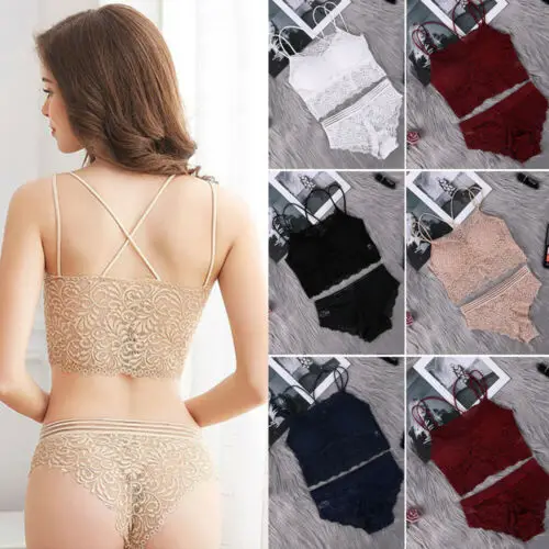 

Sexy Ladies Push Up Lace Lingerie Underwear Girls Sleepwear Brassiere Bra Set US