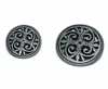 20pcs 17mm&23mm Silver Tone Hollow Pattern Shank Sewing Metal Buttons DIY Sew On Jeans Cloth Buttons Round Scrapbook Decoration ► Photo 2/6