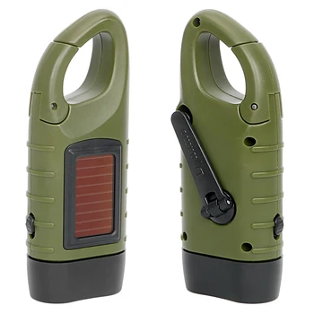 Portable LED Flashlight with Dynamo Pen and Solar Charging 2