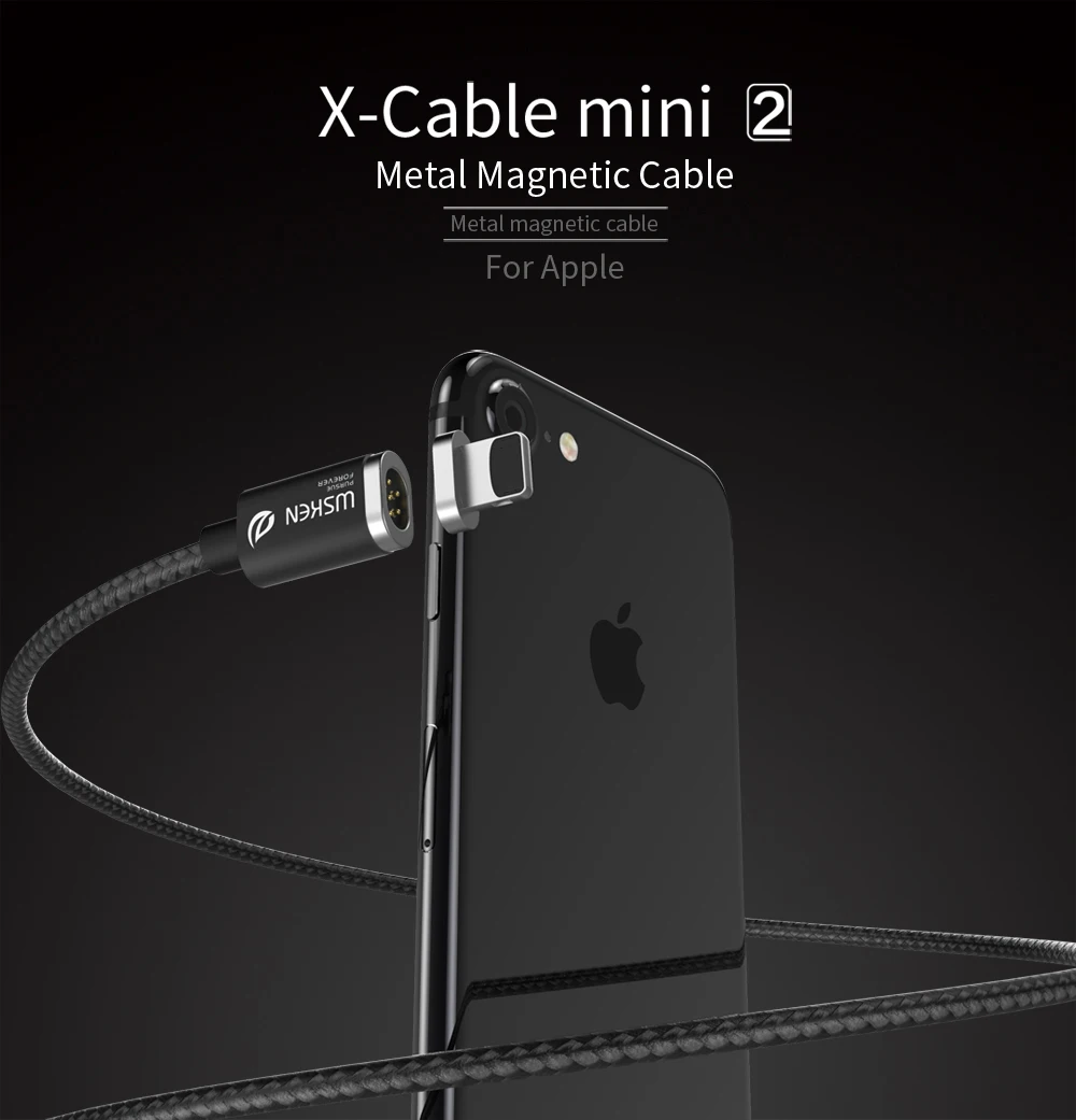 WSKEN Магнитный зарядный кабель Micro usb type c USB C Быстрая зарядка данных для samsung S9 S8 huawei xiaomi для iPhone кабель type-C