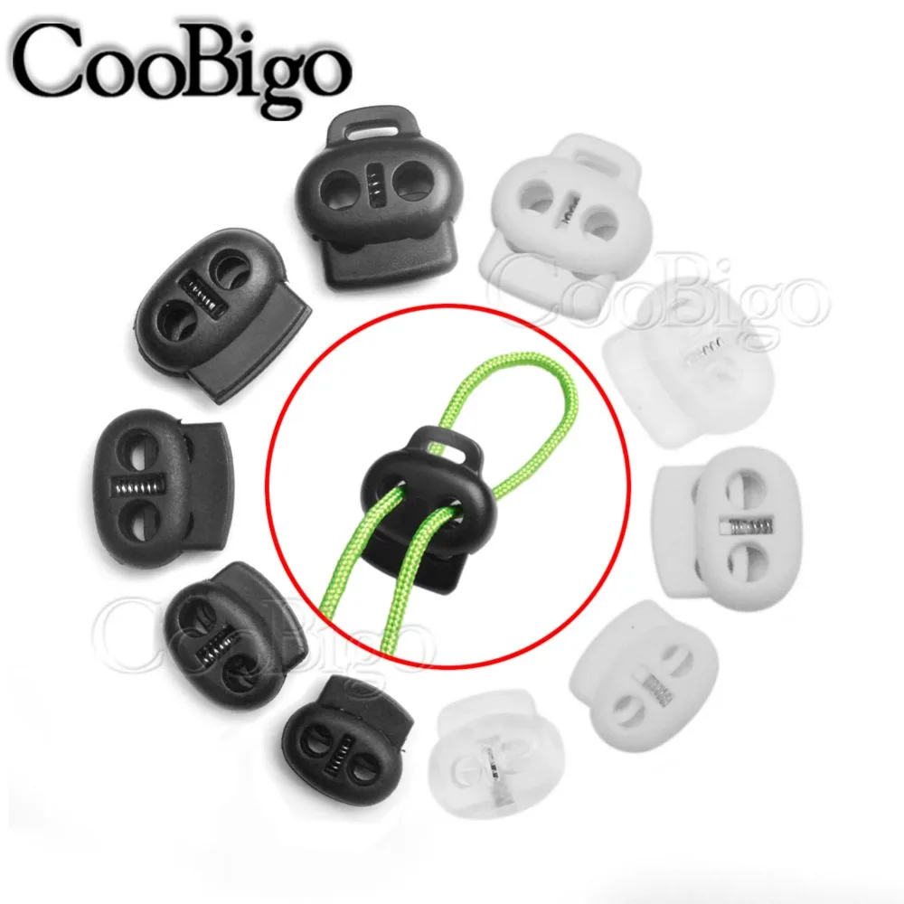 Plastic Bungee Cord Locks Laces Stop End Stopper for Drawstrings Clothing Bags