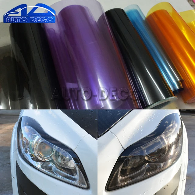 Buy 30*200cm Gloss Light wrap Headlight Film Sheet 13 Colors Car Headlight