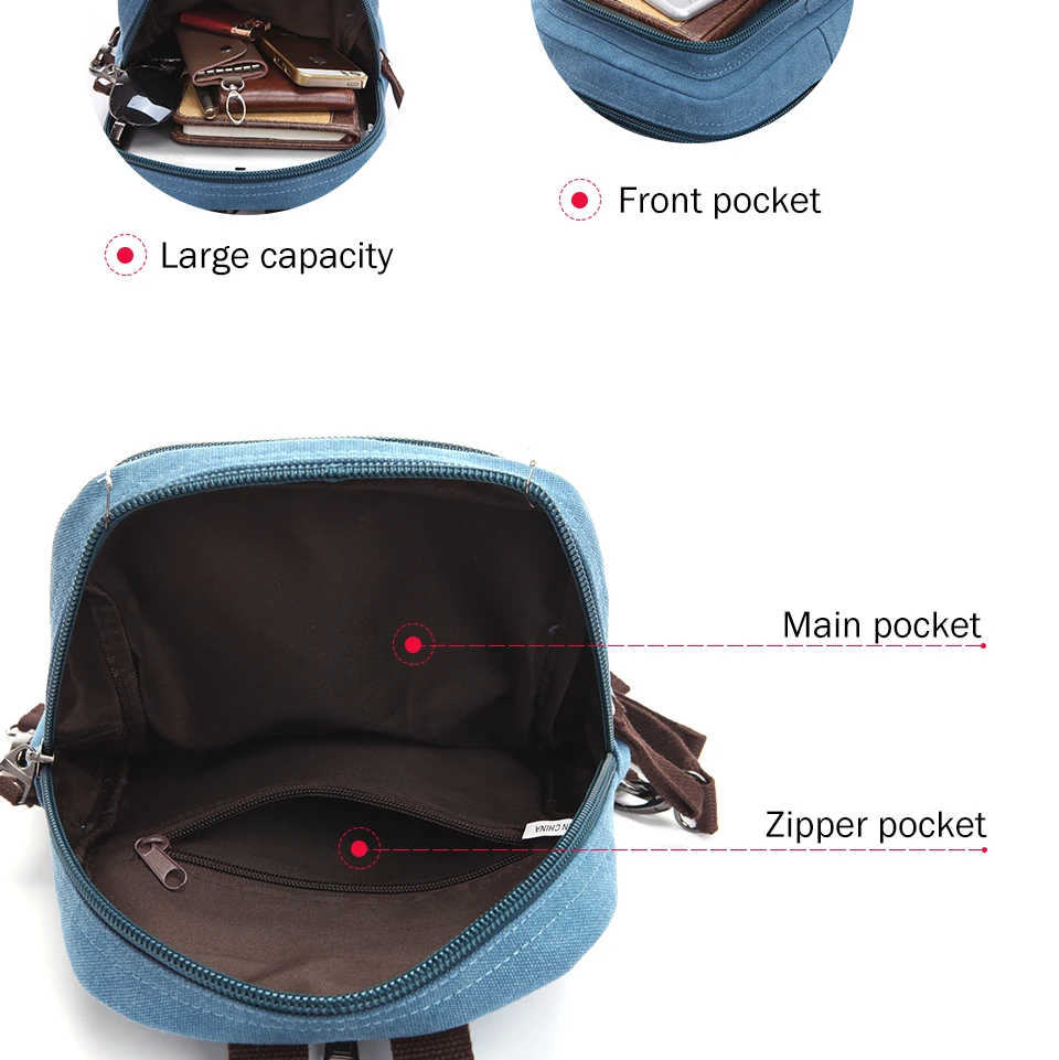 Холщовый мужской женский рюкзак сумка через плечо для ноутбука 12 дюймов школьный мужской рюкзак коричневый повседневный рюкзак на молнии