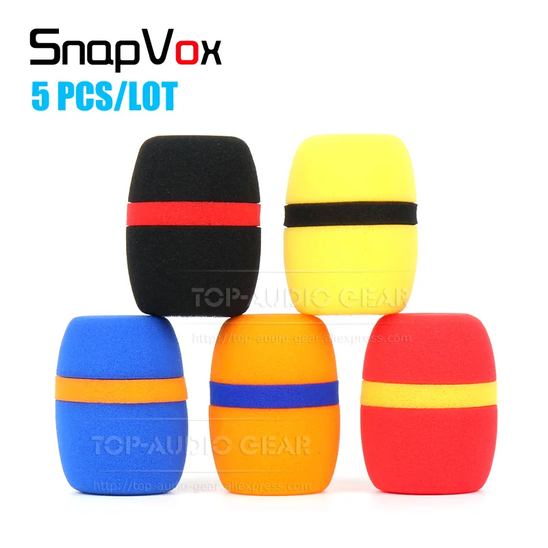 

5PCS Windscreen Handheld Wired Microphone Sponge Foam For SHURE SM 58 Beta 57A 58A 87A Beta87A Mic Cover Windshield Pop Filter