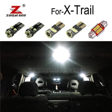 Светодиодная подсветка светодиодный интерьер Купол Карта крыши свет набор для Ниссан X Trail T30 T31 T32 для X-Trail светодиодный лампы 2001