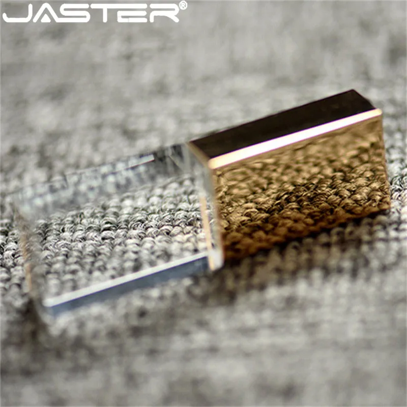 JASTER Crystal usb 2,0 палочки 3d печать логотип на заказ 4 ГБ 16 ГБ флеш-накопитель 32 Гб 64 Гб прозрачное стекло(более 10 шт. бесплатный логотип