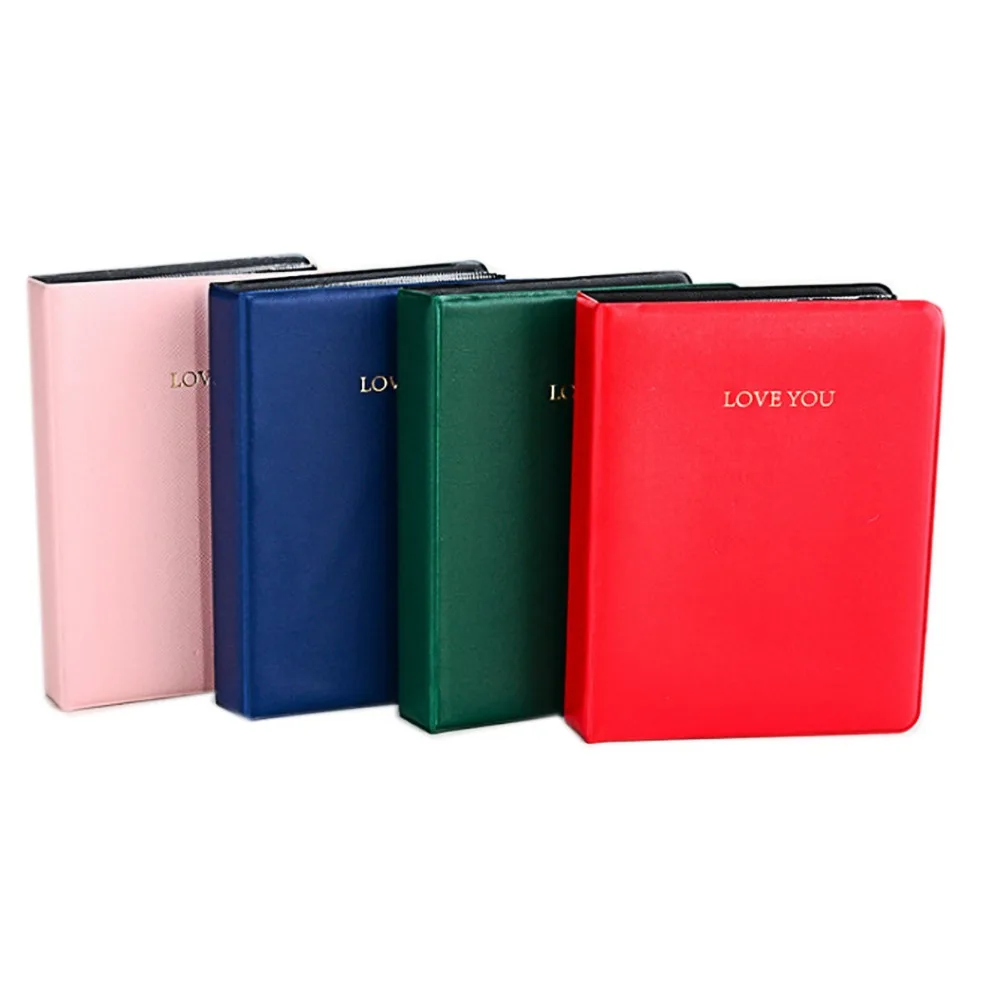 

32 Pockets Colorful LOVE You Mini Photo Album Book Picture Case Storage for 5 Inch Photo / Instax Wide Film