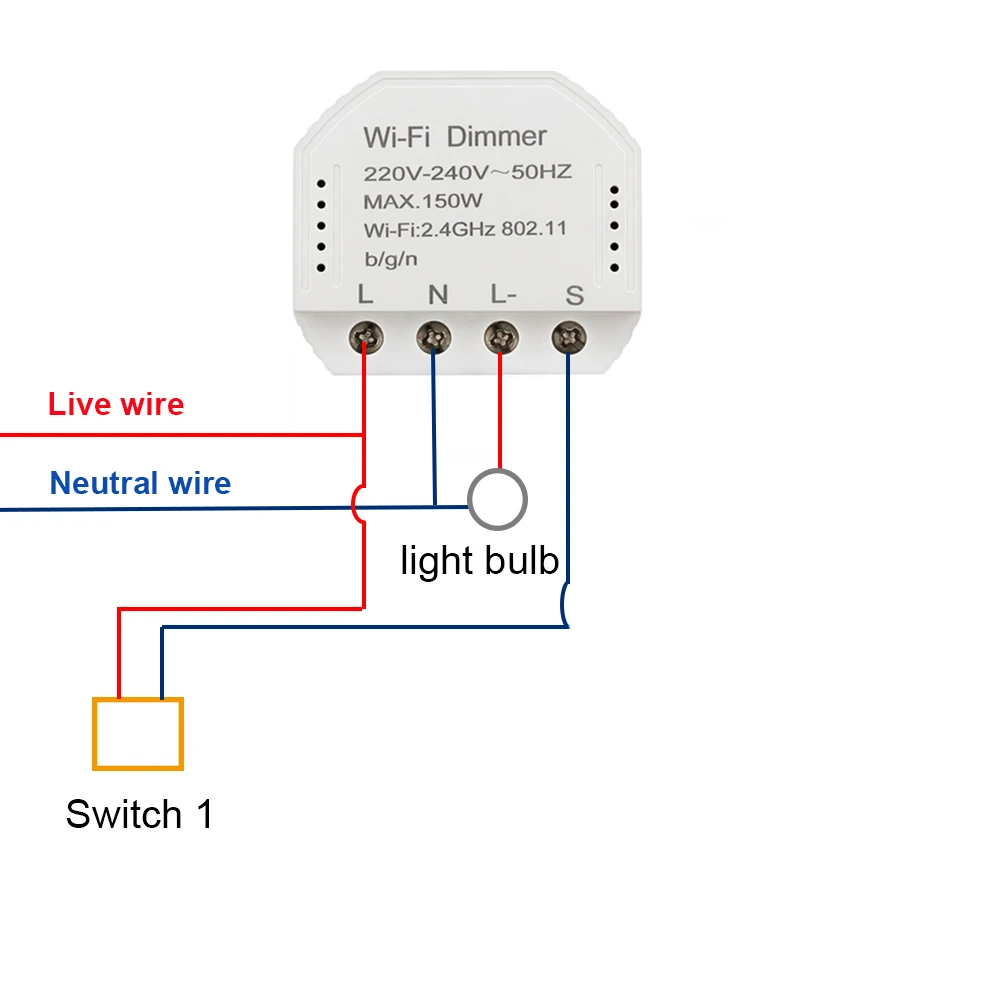 Умная жизнь Wifi умный диммер 240 в 150 Вт Светодиодный светильник Модуль симистор таймер переключатель управление Лер Голосовое управление работа с Alexa Google IFTTT