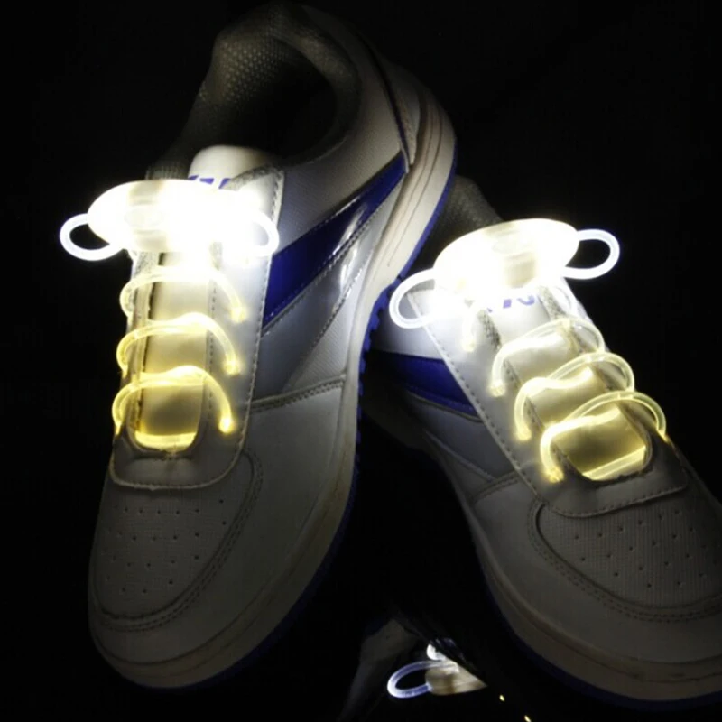 Светодио дный шнурки для спортивной обуви Flash Light Up химический фонарь ремень шнурки вечерние для вечеринок и клубов 2018 Новое поступление