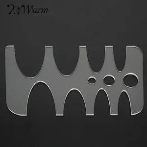 Новый акриловый ремень хвост круглое отверстие трафарет шаблоны кожаный ремешок ремесло DIY шаблон доска инструмент для кожевенного ремесла штамповки инструменты - изображение