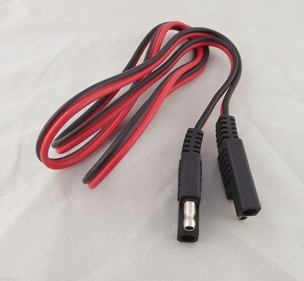 1pcs Battery SAE To SAE DC Power Automotive Connector Cable 18AWG 3ft