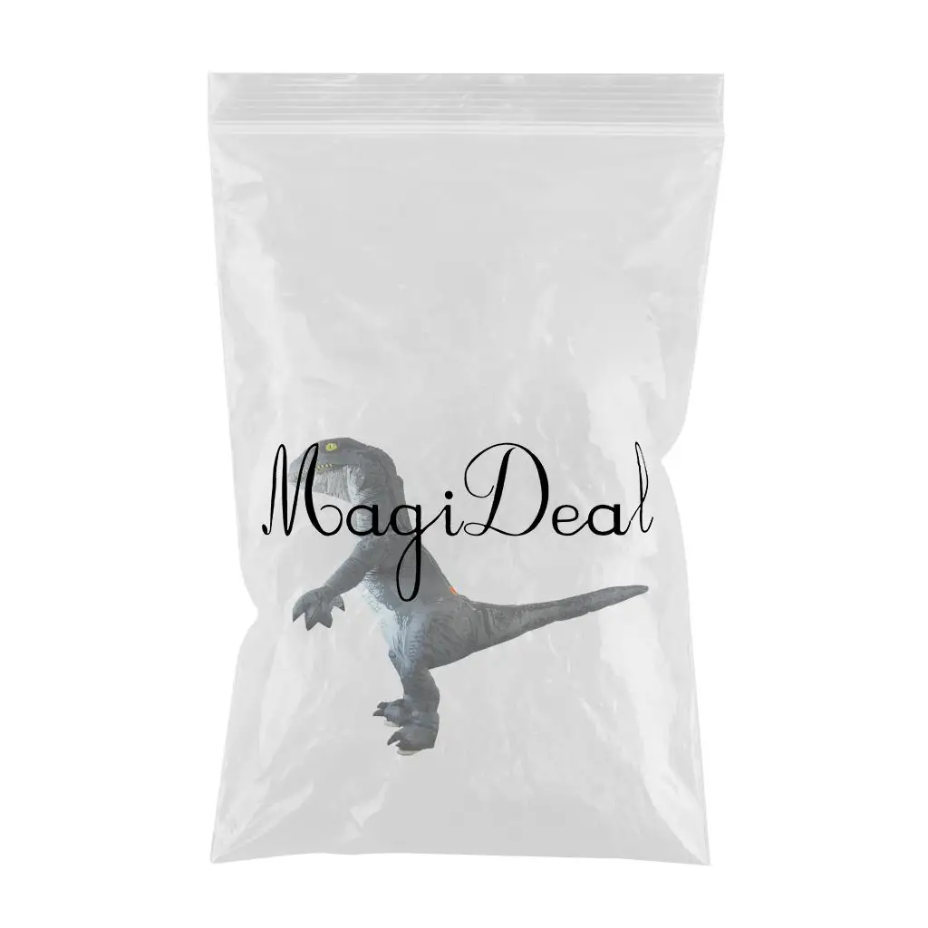 Prettyia Adult Inflatable T-rex Costume Dinosaur Halloween Suit Cosplay Fancy Costume for fancy dress costume party