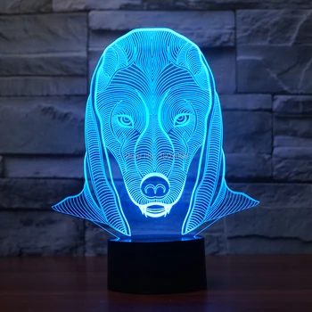 

Creative retro pharaohs shape colorful LED light up night 7 Changing Colors LED desk night light for family gift or decoration
