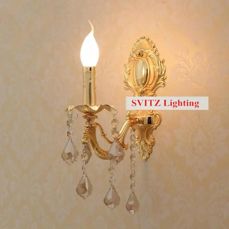 

Free shipping Italian Wall lamps modern wall Sconce gold wall lightsEurope fluorescent gold wall lights for bedroom hall
