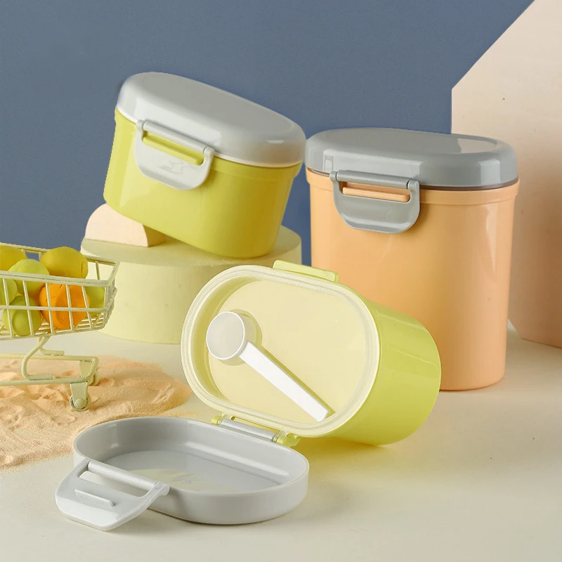 

Baby Portable Formula Milk Powder Dispenser Food Container Feeding Box for Kids Durable BPA-Free Stackable Food Storage Box
