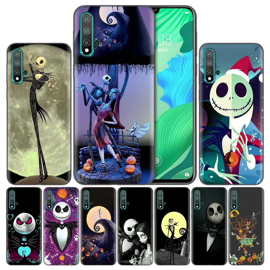 

Bag Coque Soft Cases For Huawei Honor 20 P20 P Smart Z Nova 5 Y6 Y7 Y9 lite Pro Plus 8X 2019 Cas Caso Cover The Nightmare Before